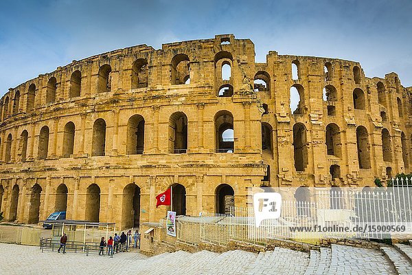 Amphitheatre of El Jem. El Jem. Tunisia Africa.