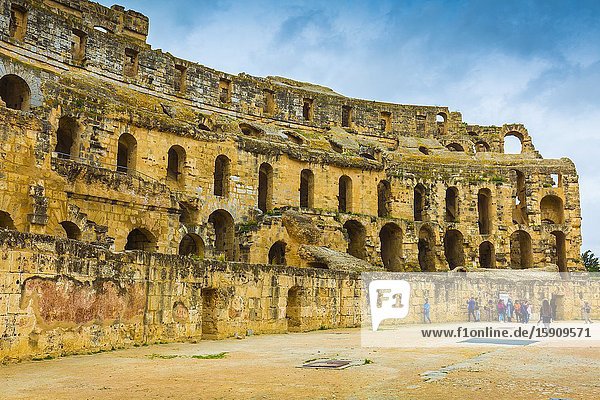 Amphitheatre of El Jem. El Jem. Tunisia Africa.