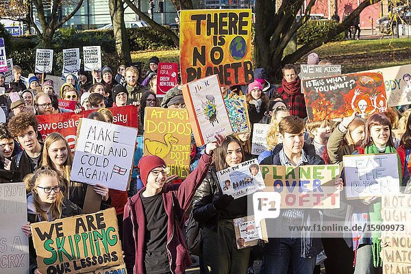 Newcastle upon Tyne England. UK. 29th November 2019. Climate change protest in Newcastle upon Tyne.