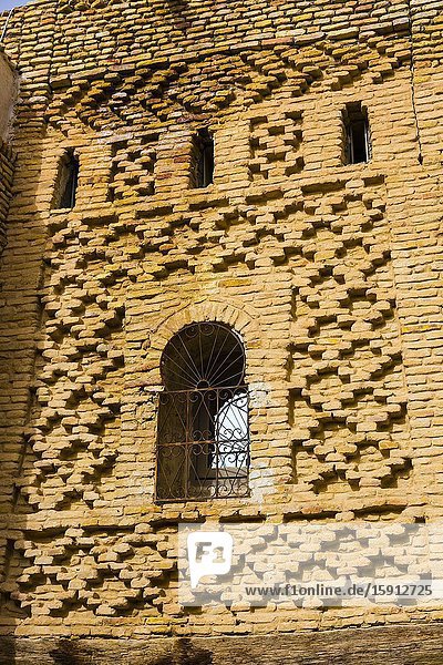 Brick artistry. Old quarter. Tozeur city. Tunisia Africa.