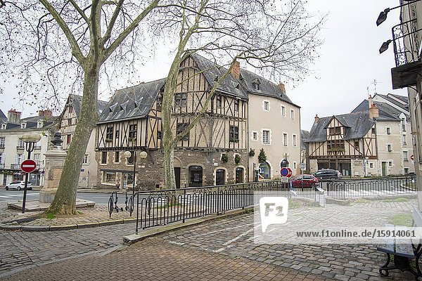 Angers - a city in the west of France the Loire Valley on December 27 2019.