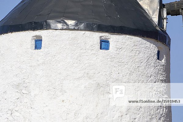 Consuegra Toledo province Spain: Windmills during the festival of the saffron.