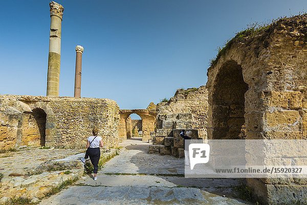 Roman ruins. Baths of Antoninus. Carthage. Tunisia Africa.