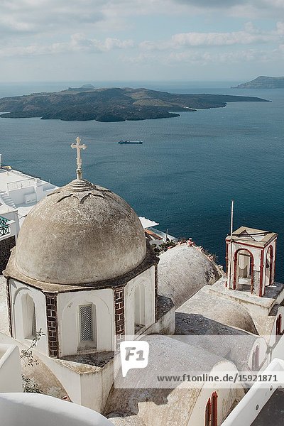 Views from Imerovigli Santorini Greece.