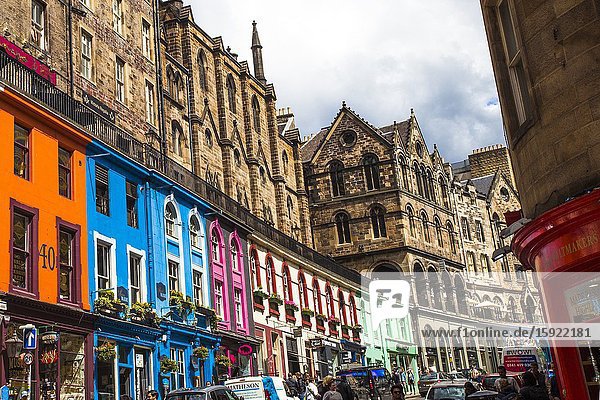 Victoria Street Old Town Edinburgh Scotland United Kingdom Europe.