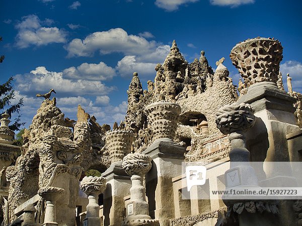 Palais Ideal Hauterives Drome Department Auvergne-Rh™ne-Alpes region France.
