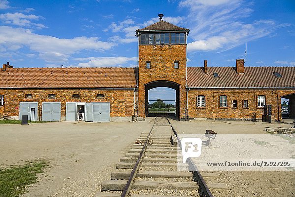 Train Tracks Auschwitz Birkenau Concentration Camp OŠ›wiÄ. cim Museum Southern Poland Europe EU UNESCO.