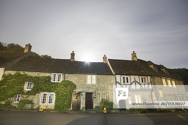 CASTLE COMBE WILTSHIRE ENGLAND ON OCTOBER 13 2019: Its one of the UK's prettiest villages.