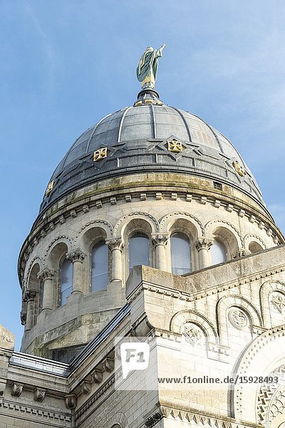 TOURS FRANCE ON DEC 29 2019: Basilica Saint Martin de Tours. Tours. France.