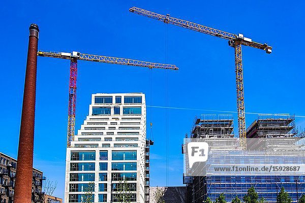 Construction site at Strijp-S Eindhoven The Netherlands.