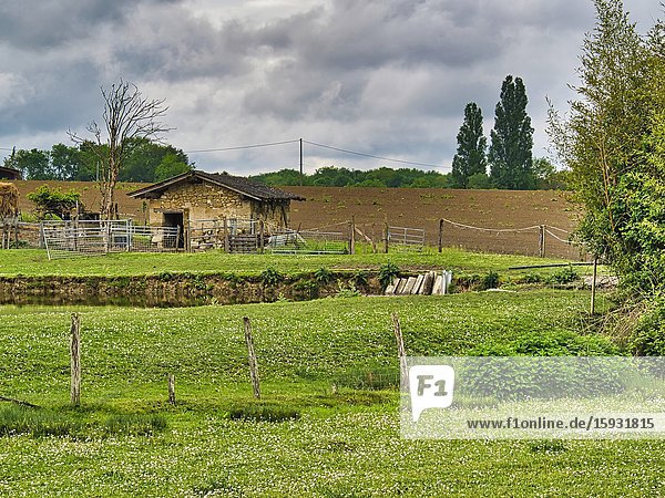 Farm near Lauzun Lot-et-Garonne Department Nouvelle Aquitaine France.