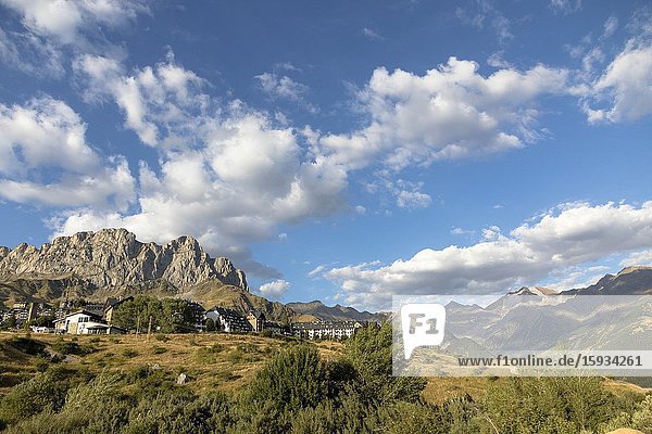 Mountains in Tena valley Huesca Aragon Spain.