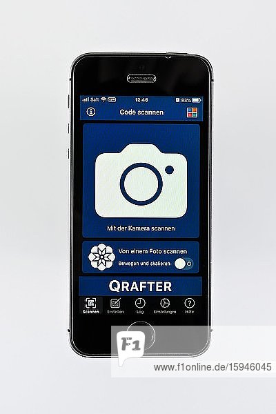 Iphone  Qrafter App  Code Scanner  Freisteller  Deutschland  Europa