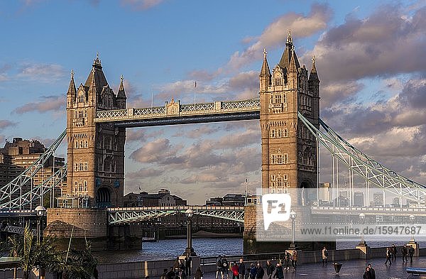Tower Bridge over the River Thames  London  England  United Kingdom  Europe
