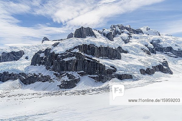Nordpatagonisches Eisfeld  Luftaufnahme  Nationalpark Laguna San Rafael  Region Aysen  Patagonien  Chile  Südamerika