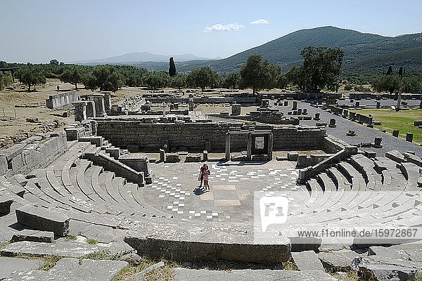 Theater der alten Boten  Messene  Peloponnes  Griechenland  Europa
