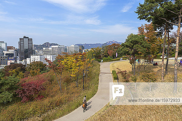 Namsan Baekbeom Park  Seoul  Südkorea  Asien