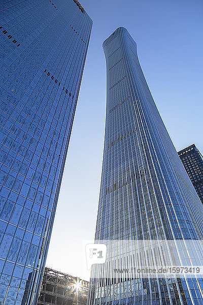 CITIC Tower  der höchste Wolkenkratzer in Peking im Jahr 2020  Peking  China  Asien