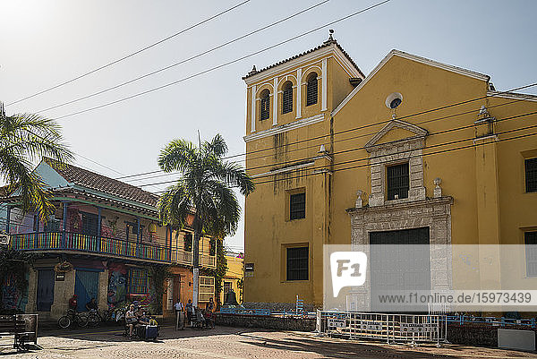 Platz der Heiligen Dreifaltigkeit  Getsemani Barrio  Cartagena  Abteilung Bolivar  Kolumbien  Südamerika