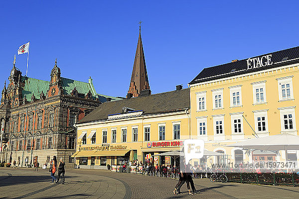 Rathaus am Stortorget-Platz  Altstadt  Malmö  Kreis Skane  Schweden  Skandinavien  Europa