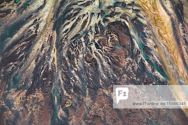 Georgia Close-up of brown dirty puddle of water
