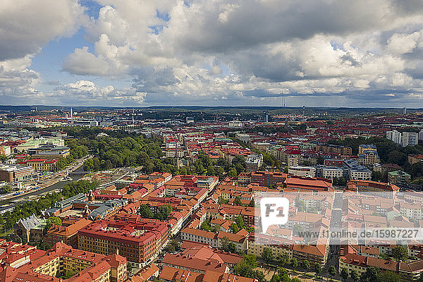 Schweden  Göteborg  Luftaufnahme der Stadt