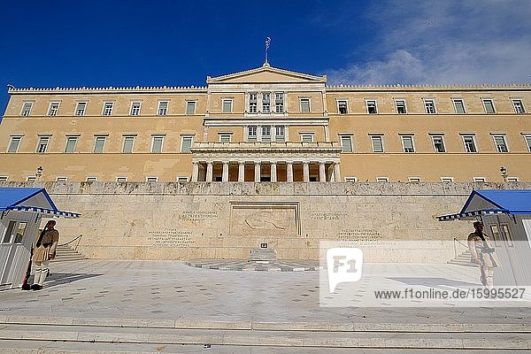 Old Royal Palace house of Hellenic Parliament Syntagma Square Athens Greece Europe