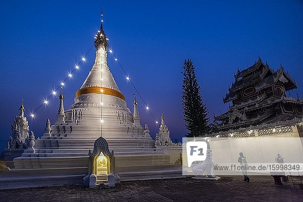 Wat Phra That Doi Kong Mu temple Mae Hong Son Thailand.