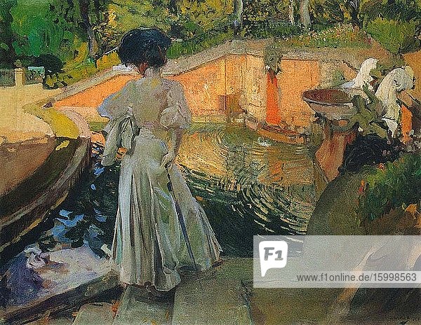 Joaqu?n Sorolla Y Bastida - Watching Fish 1907.