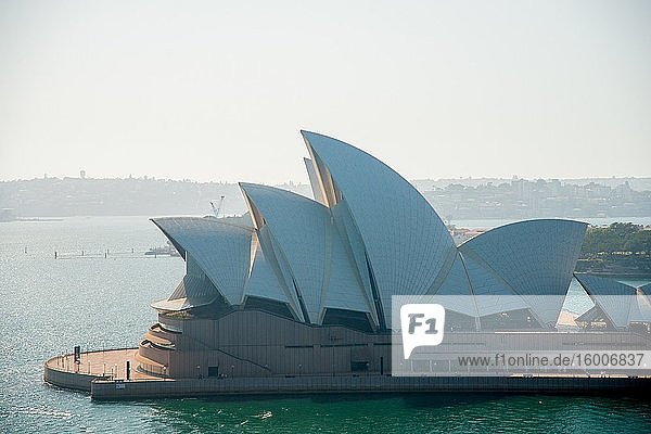 SYDNEY  AUSTRALIA - February 1  2020: Sydney Opera House located in Sydney  NSW  Australia. Australia is a continent located in the south part of the earth.
