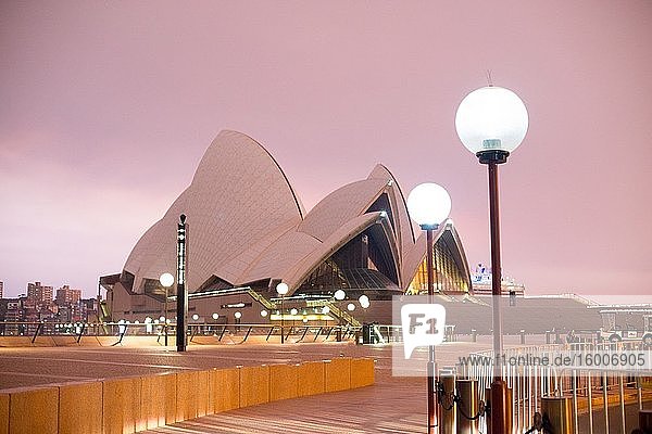 SYDNEY  AUSTRALIA - February 2  2020: Sydney Opera House located in Sydney  NSW  Australia. Australia is a continent located in the south part of the earth.