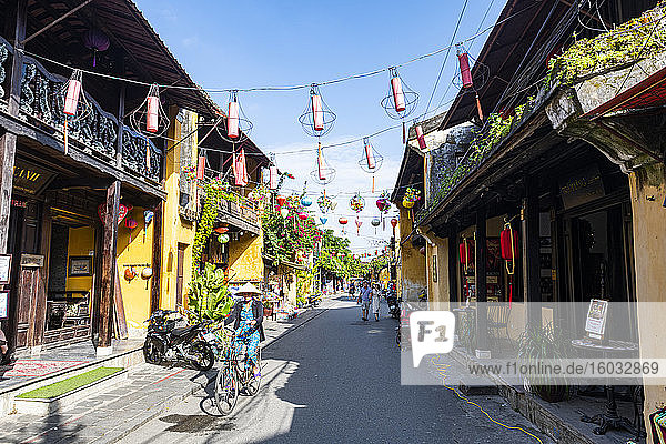 Historischer Stadtteil der Altstadt von Hoi An  UNESCO-Weltkulturerbe  Vietnam  Indochina  Südostasien  Asien