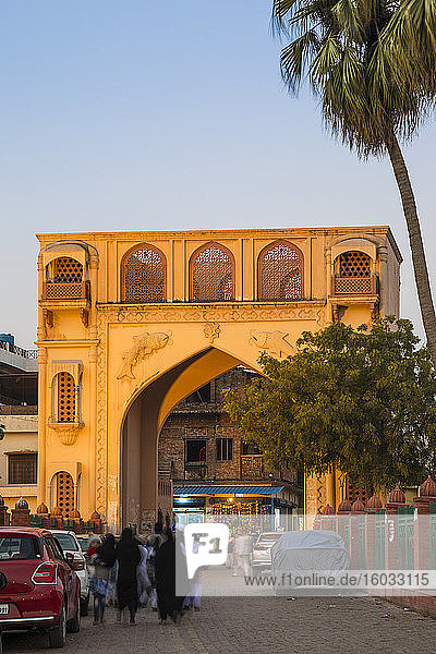 Tor in der Altstadt  Lucknow  Uttar Pradesh  Indien  Asien