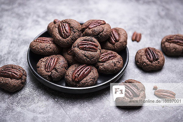 Vegane Schokoladen-Pekannuss-Kekse