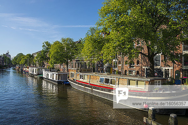 The Netherlands  North Holland Province  Amsterdam  Canal houses on Brouwersgracht