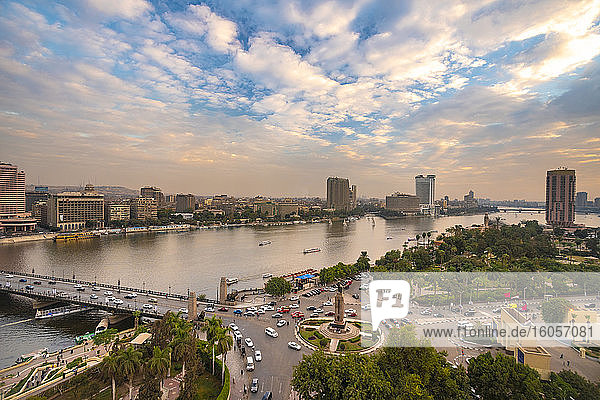 Egypt  Cairo  Nile  Tahrir Square and Garden City