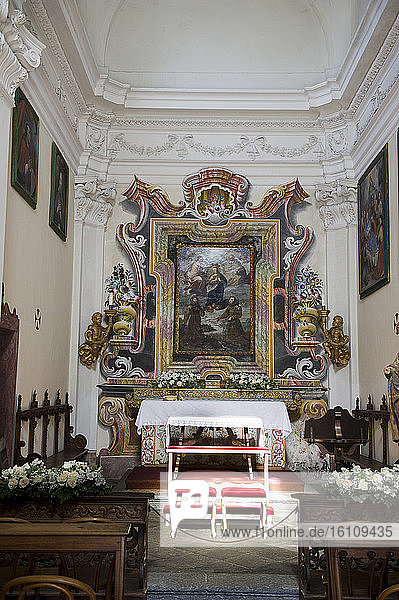 Europa  Italien  Lombardei  Sondrio  Chiavenna - Palazzo Vertemate Franchi  Kirche S. Maria degli Studi