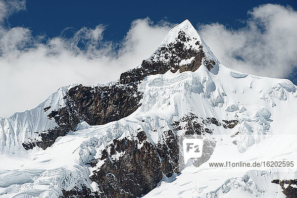 Snow covered mountains, Lares, Peru
