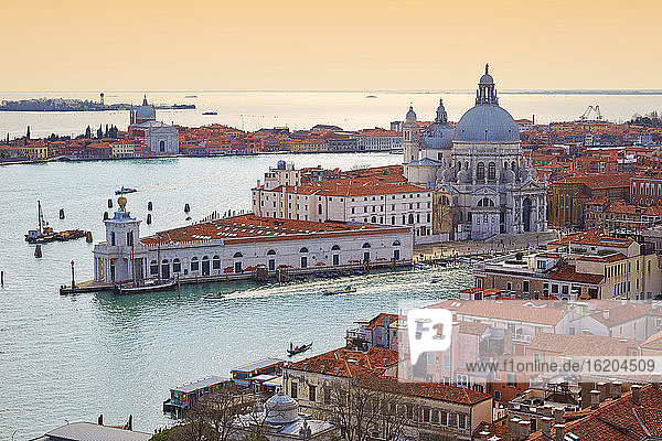 Hochformatige Ansicht von Santa Maria della Salute  Venedig  Venetien  Italien