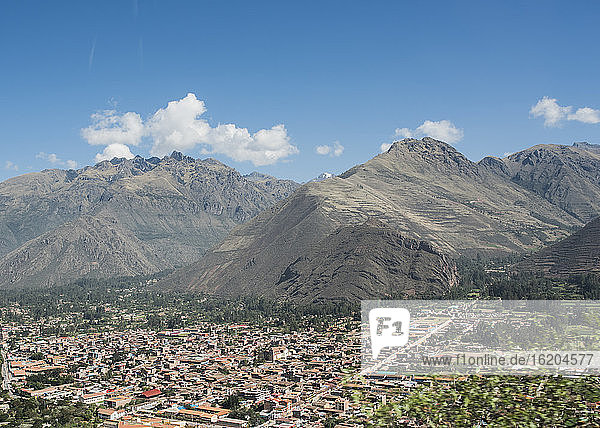 View of Cusco city from Sacsayhuaman, Peru