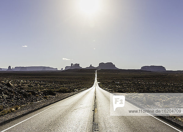 Road to monument valley  Mexican Hat  Utah  United States