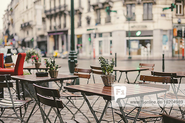 Straßencafé  Brüssel  Belgien