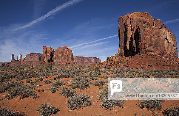 Sandsteinfelsen  Monument Valley Navajo Tribal Park  Utah  USA