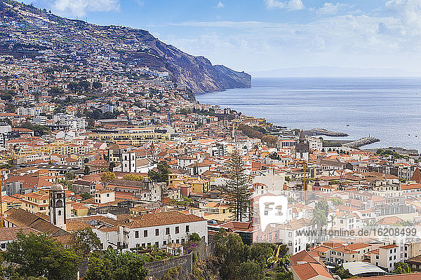 Stadtansicht  Funchal  Madeira  Portugal  Atlantik  Europa