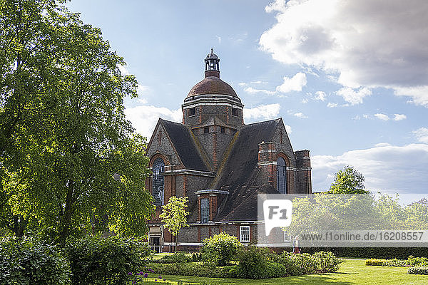 The Free Church by Edwin Lutyens built in the Arts and Crafts style  Hampstead Garden Suburb  Finchley and Golders Green  London  England  United Kingdom  Europe
