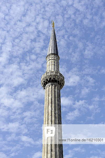 Turkey  Istanbul  Minaret of Hagia Sophia