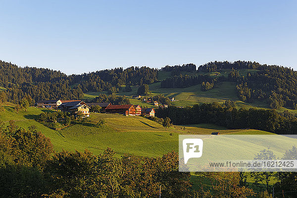 Österreich  Vorarlberg  Blick auf den Bregenzer Wald