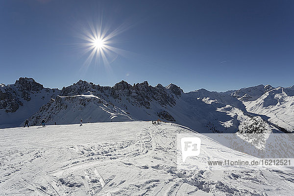 Österreich  Innsbruck  Blick auf die Olympia-Skipiste