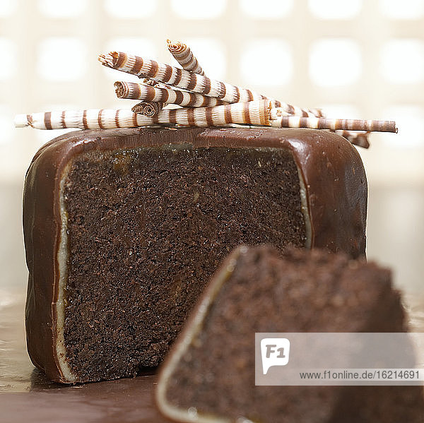 Chocolate cake  close-up