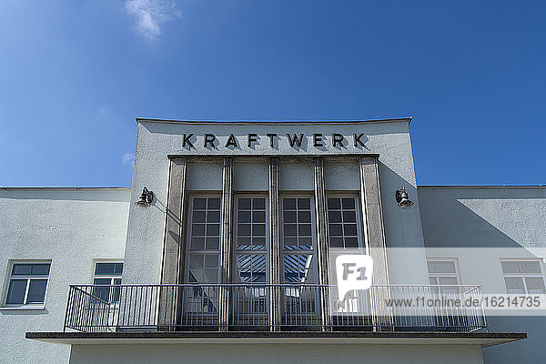 Deutschland  Bayern  Bau eines alten Wasserkraftwerks